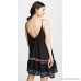 9seed Women's St Tropez Ruffle Mini Dress Black Rainbow B07NZV1ZG8